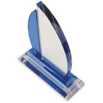 Trofeo vela de cristal personalizado