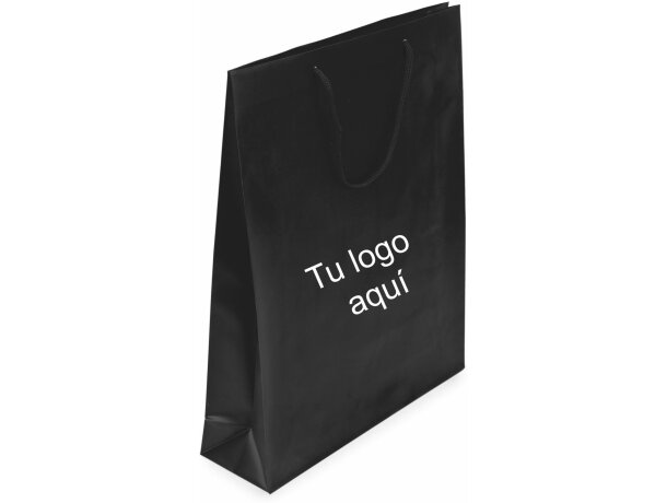 Bolsa regalo pvc Press con logo negro