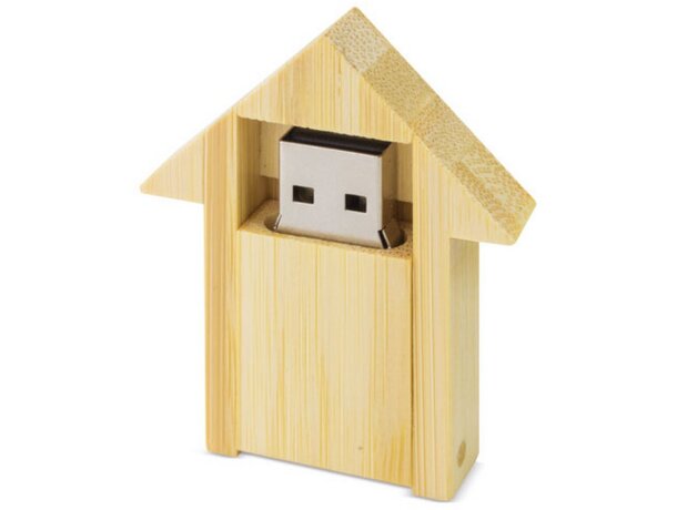 Usb casa de bambú 32gb Resident