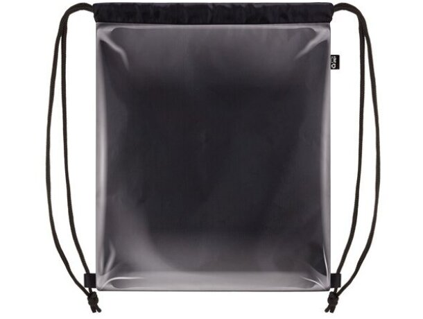 Mochila PVC RPET Concert Festival para eventos sostenibles Negro detalle 1