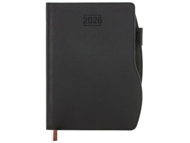 Agenda corporativa Trípoli polipiel rígida día página 176 hojas detalle 3