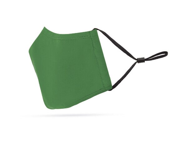 Mascarilla de tela personalizada con filtro de 3 capas verde
