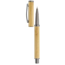 Roller bambú con tinta azul fluida como regalo