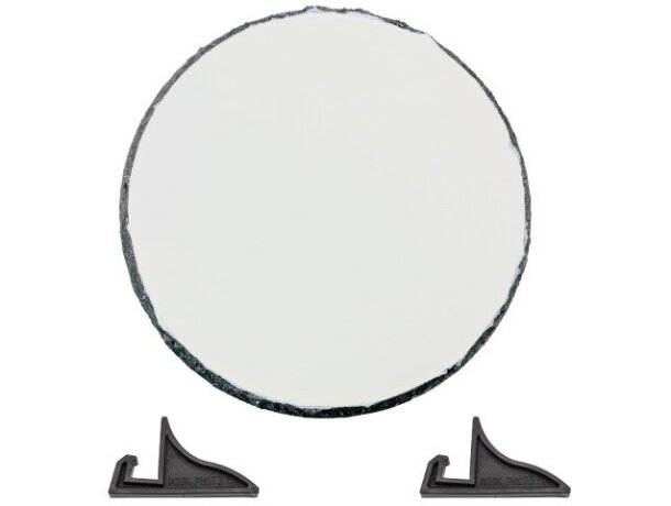 Portafotos Zemy en pizarra natural con soporte integrado detalle 3