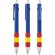 Bolígrafo Sensation con diseño bandera en cuerpo ABS Azul royal