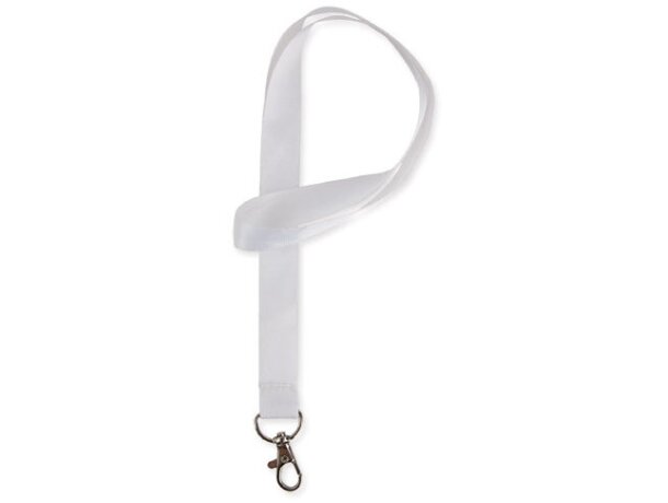 Lanyard metalico Lituan blanco