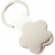 llavero en forma de flor metalico personalizado blanco