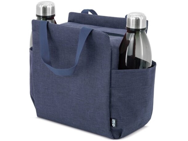 Bolsa nevera Yaky con interior aislante y bolsillos laterales Azul royal detalle 13