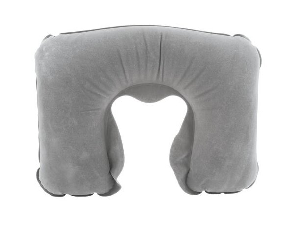 Almohadilla de viaje para cuello gris