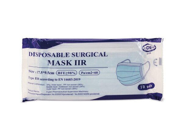 Mascarilla quirurgica de colores