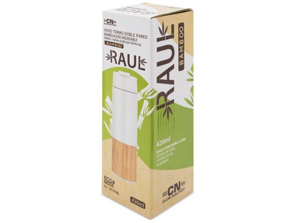 Vaso termo doble pared Raul  blanco