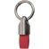 Llavero Turón de metal y PU con grabación láser personalizable Rojo