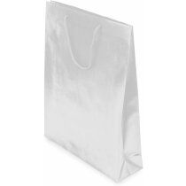 Bolsa de papel en PVC translúcido resistente con asa reforzada