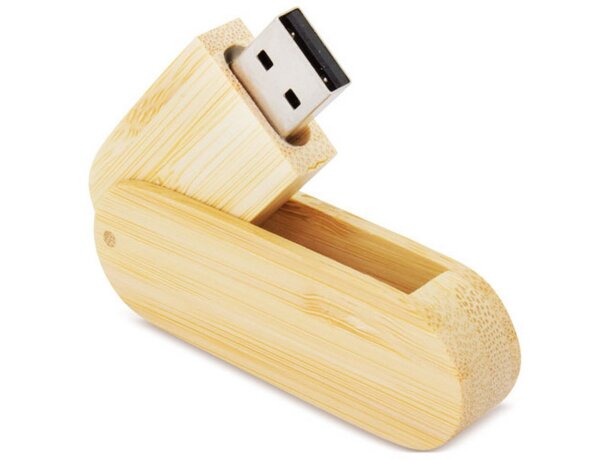 USB bambú 16GB ecológico barato con logo corporativo Arty