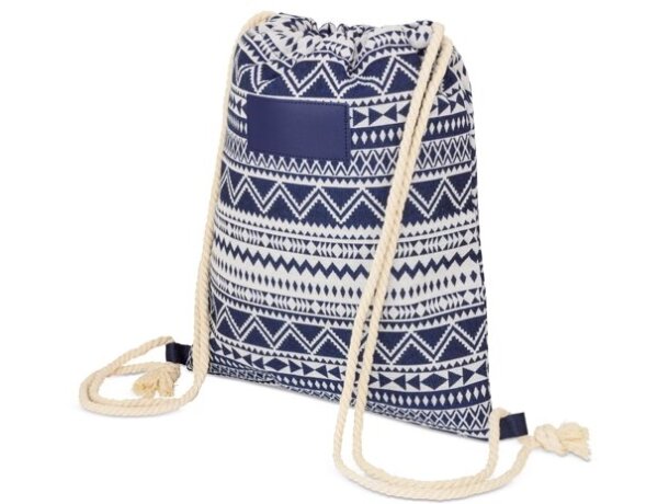Bolsa mochila Mykonos algodón reciclado 33x41 cm detalle 3