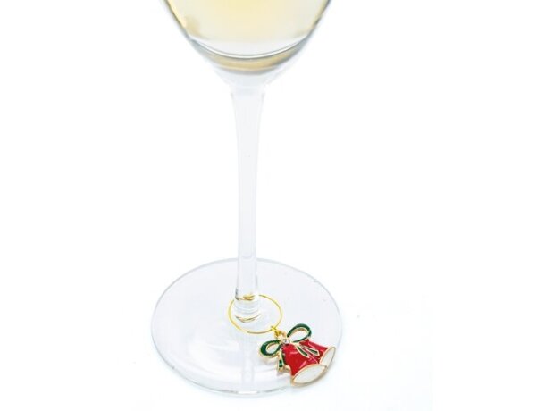 Aros navideños para copas Brindis personalizables con grabación detalle 7