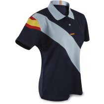 Polo de mujer manga corta Padel 135 gr personalizado azul marino Polo de mujer manga corta Padel 135 gr personalizado azul marino