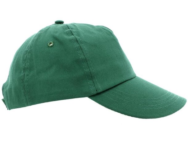 Gorra 100% algodón velcro Navia personalizada verde