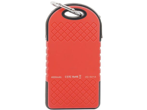 Power bank solar Waterfall rojo