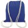 Bolsa mochila blanca algodon azul royal