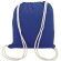 Bolsa mochila de algodón de color crudo Azul royal