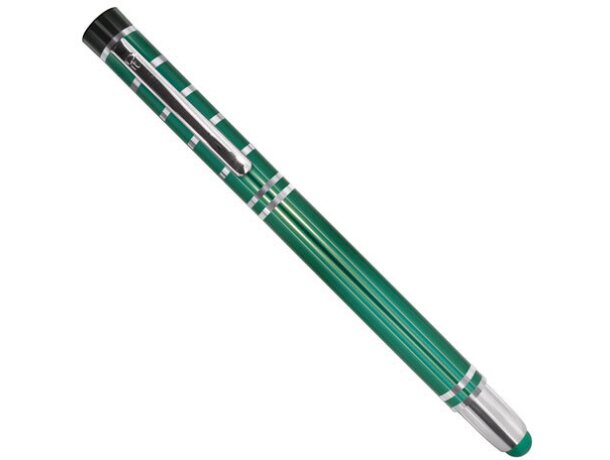 Bolígrafo de metal con lápiz táctil pierre deline verde