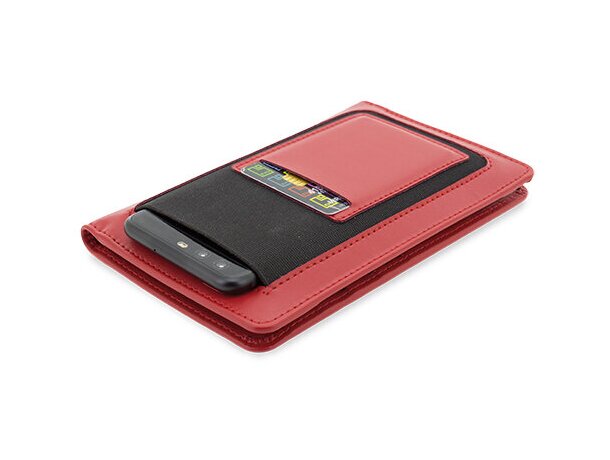 Bloc con bolígrafo y portatarjetas pierre cardin rojo