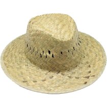 Sombrero de paja color verdoso personalizado