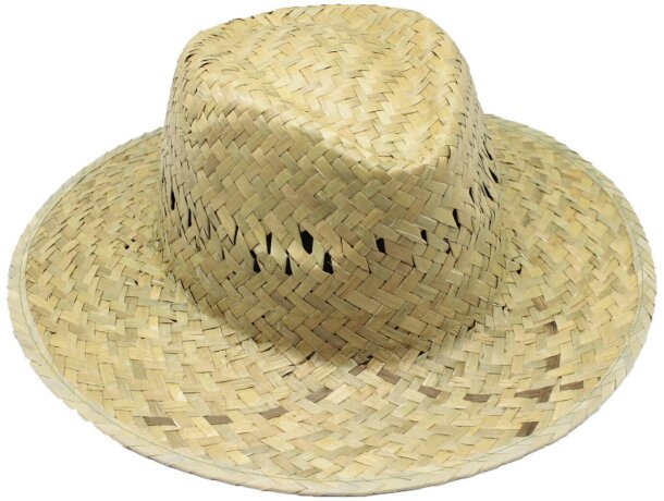 Sombrero de paja color verdoso personalizado