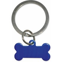 Llavero con forma de hueso de colores azul Llavero con forma de hueso de colores azul