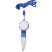 Bolígrafo pequeño de plástico con colgador barato azul Bolígrafo pequeño de plástico con colgador barato azul