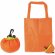 Bolsa publicitaria plegable con forma de naranja sin color