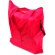 Bolsa plegable con cremallera y funda personalizada roja
