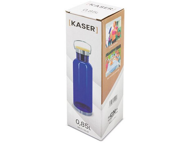 Botella tritan kaser azul