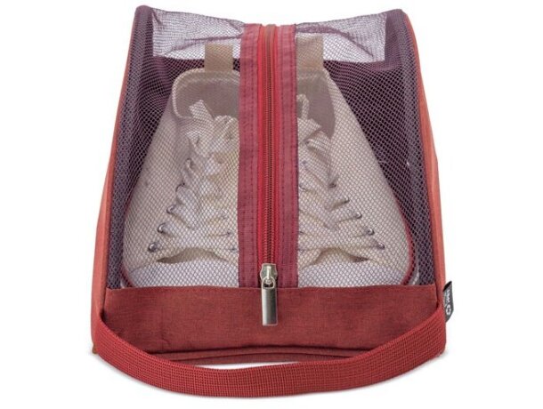 Zapatillero ventilado Zasar en RPET reciclado Burdeos detalle 3