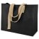 Bolsa algodón Diya resistente con bolsillo interior Negro detalle 8