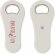 Abrebotellas clásico imantado personalizado blanco