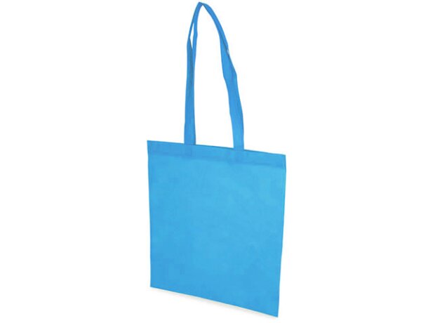 Bolsa non woven publicitaria asaslargas Kora para empresas azul