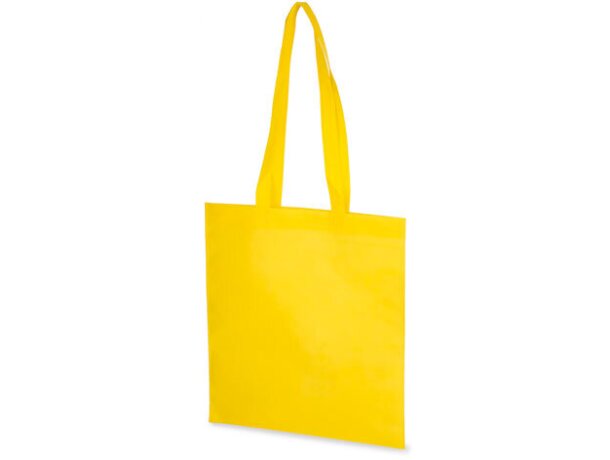 Bolsa non woven con asas largas resistentes amarilla