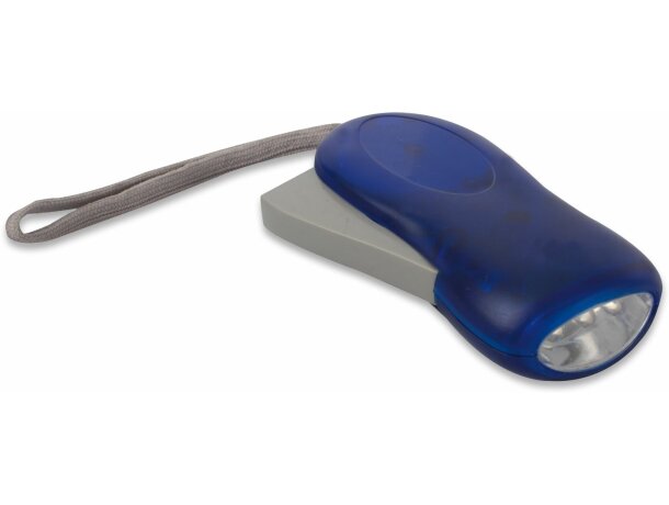 Linterna dinamo en varios colores personalizada azul Linterna dinamo en varios colores personalizada azul