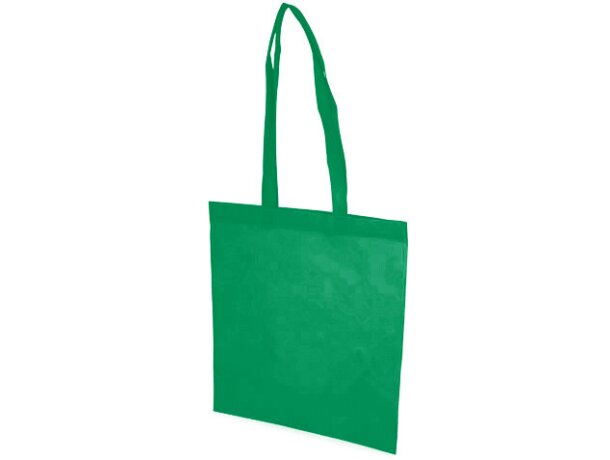 Bolsa non woven con asas largas resistentes verde