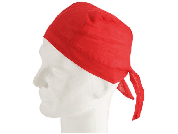 Bandana de algodón de colores rojo