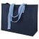 Bolsa algodón Diya resistente con bolsillo interior Azul marino detalle 4