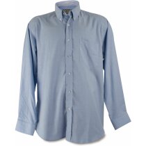 Camisa Oxford azul manga larga bolsillo Oliveira