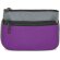 Monedero combinado con 2 cremalleras en poliester y PVC Lila