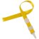 Lanyard con cierre ajustable amarilla
