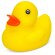 Patito de goma Petri amarillo para baño infantil