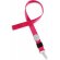 Lanyard con logo con cierre ajustable fucsia