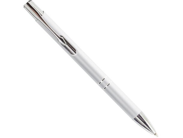 Bolígrafo automático de metal plata