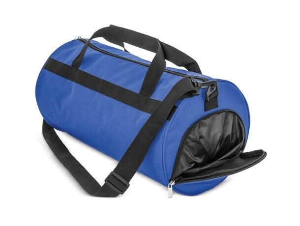 Bolsa deporte con zapatero Fitness en poliéster 100% Azul royal detalle 18
